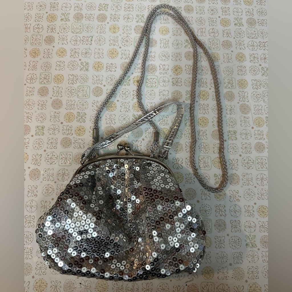 Silver Sequin Women's Bag